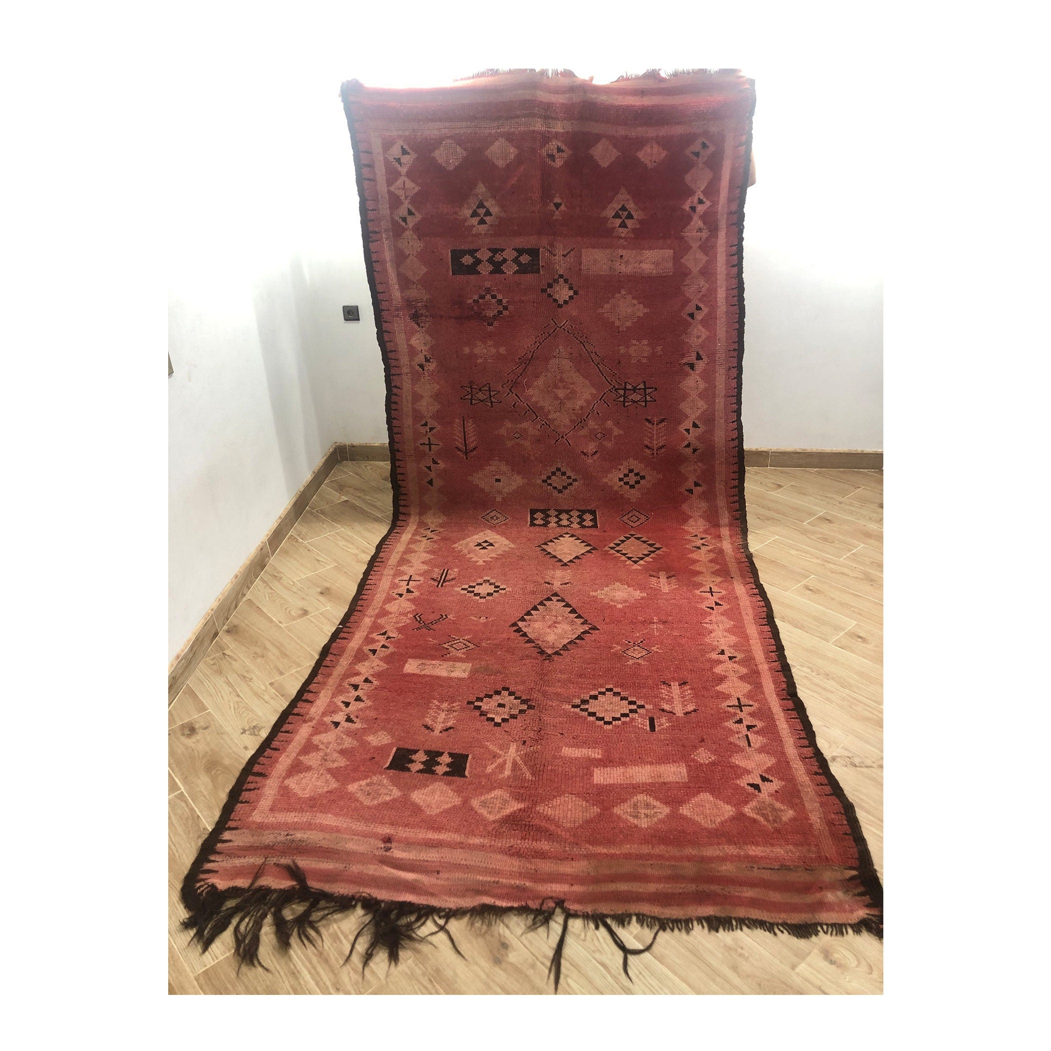 5x12ft Berber Moroccan Rug for Vintage