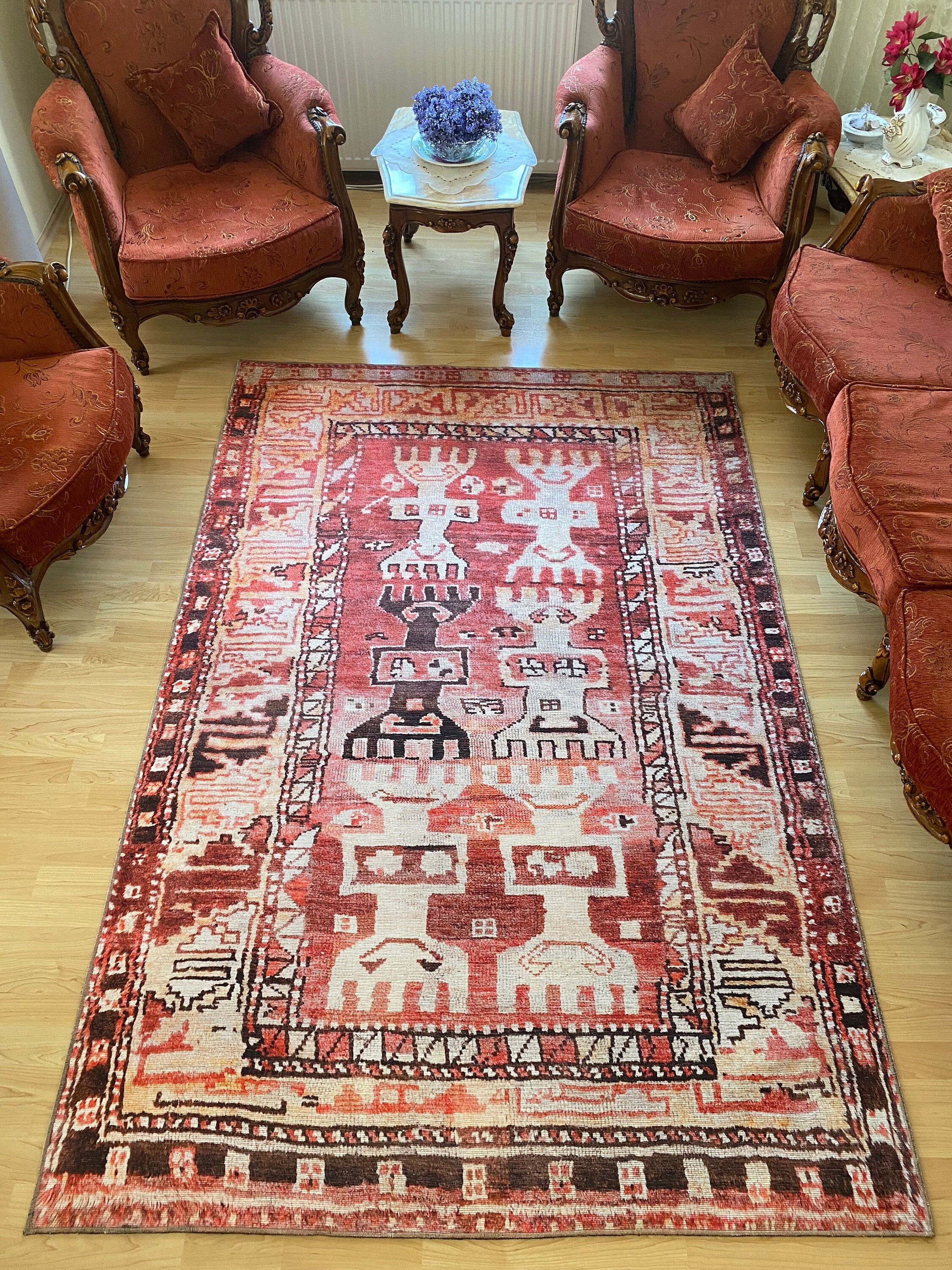 Traditional Rose Kilim