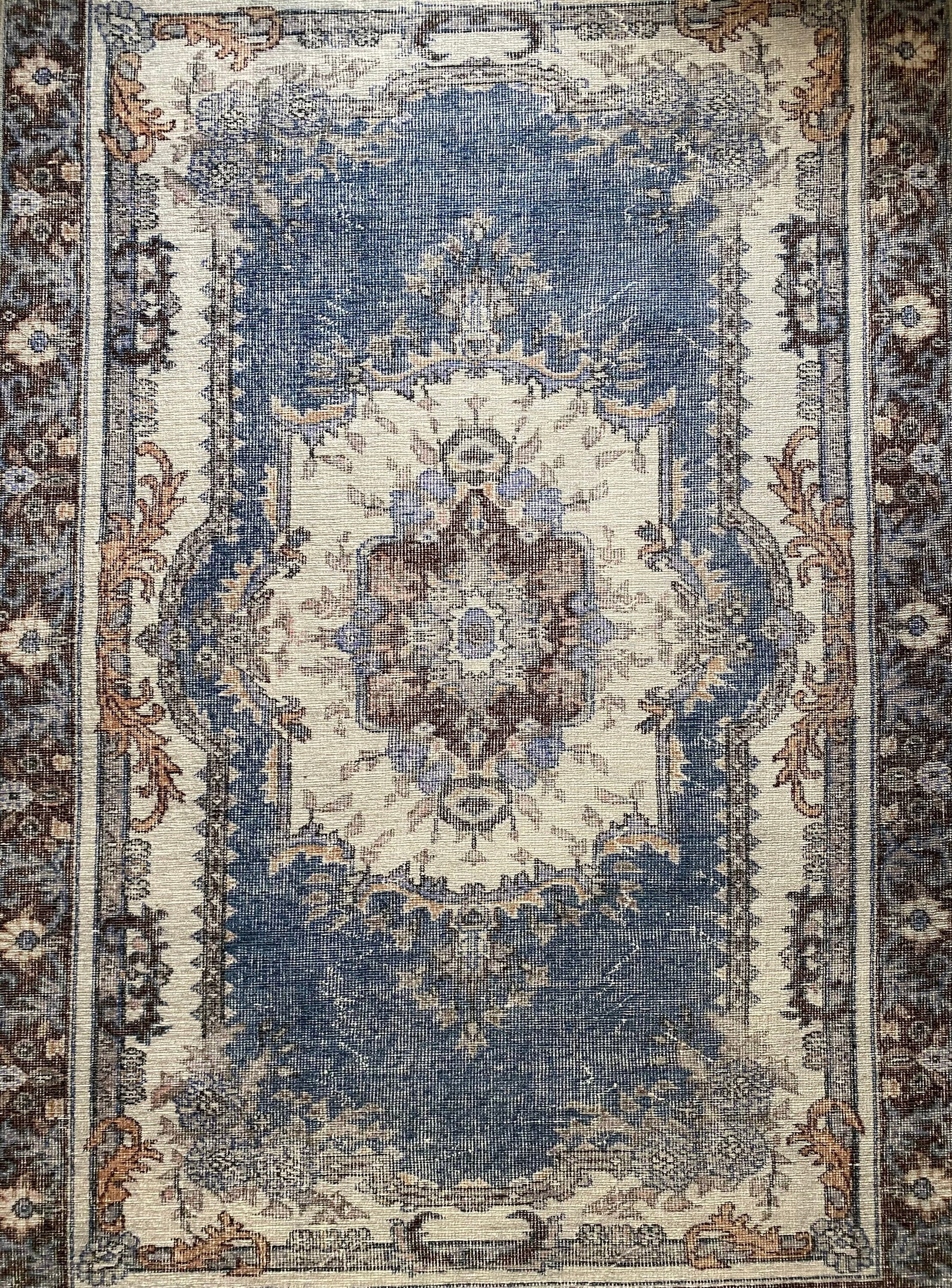 Blue Brown Rug