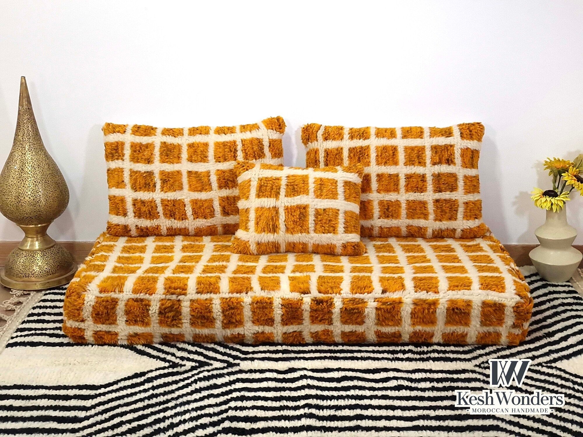 ORANGE FLOOR SOFA